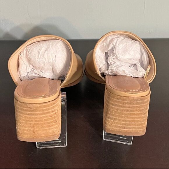 Joie Women’s Olympia Slip On Slide Mule Sandals Size 8, Tan brown block heel - Picture 12 of 16